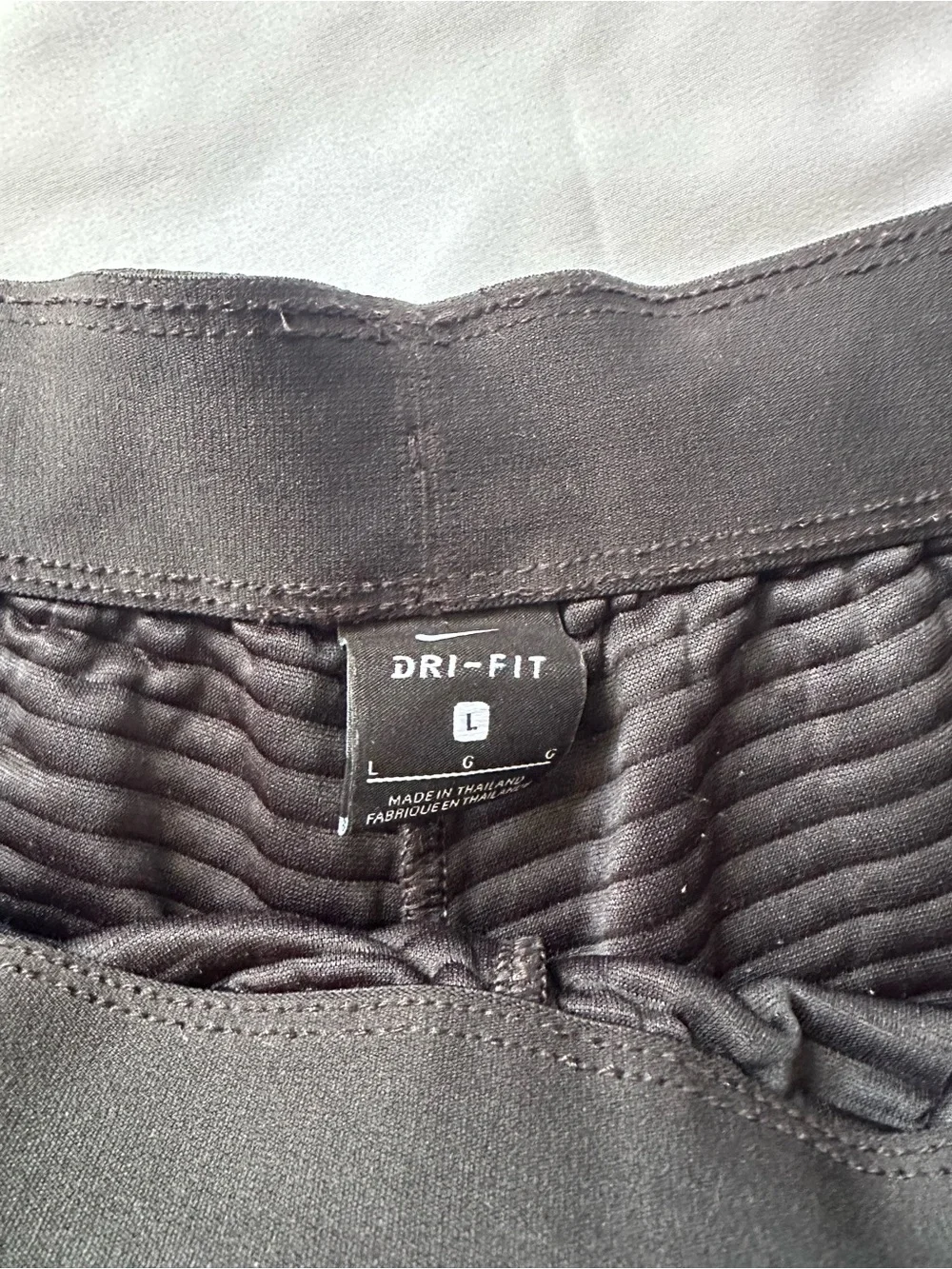 Nike Black Dri-FIT Ribbed Waist Athletic Joggers